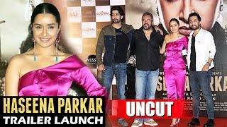 UNCUT  Haseena Parkar Trailer Launch  Shraddha Kapoor Siddhanth Kapoor [upl. by Anelak761]