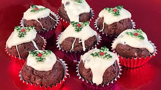 Christmas Mini Plum Puddings How to Recipe  No Bake Comedy at home [upl. by Aleahc]