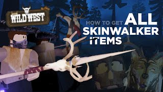 How to get SKIN WALKER SPEAR BOW amp MASKS in The Wild West Roblox [upl. by Deyas]