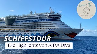 Schiffstour AIDA Diva 2023  Die Highlights des Schiffes [upl. by Akselav]