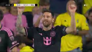 ¡Todos de pie por EL DOBLETE DE Leo Messi 🇦🇷 GOLAZO DE messi INTER MIAMI 2 VS 0 COLUMBUS CREW [upl. by Rebor]