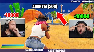 Wir WETTEN 1000€ auf RANDOM OG Fortnite Spieler [upl. by Eldon]