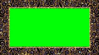 كروما إطار زخرفيFrame green screen [upl. by Gildas9]