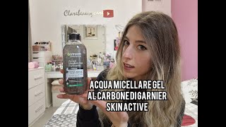 ACQUA GEL MICELLARE AL CARBONE PURIFICANTE DI GARNER REVIEW [upl. by Angelico]