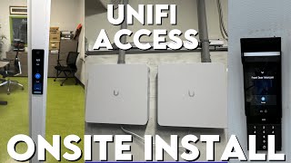 Unifi Access Onsite Installation  Intercoms G2 reader pros Intercom viewers [upl. by Natsirc243]