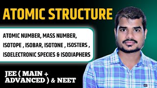 ATOMIC NoMASS NoMOL MASS ISOTOPE ISOBAR ISOTONE ISODIAPHERSISOELECTRONIC SPECIES ISOSTERS [upl. by Gittel]