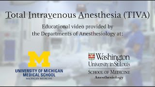 Total Intravenous Anesthesia TIVA Education [upl. by Gal380]