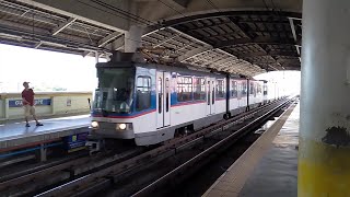 MRT3 Train Ride from Guadalupe Station to AranetaCubao Station Return Trip [upl. by Eben]