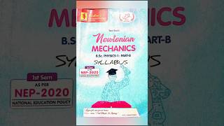 Bsc 1st semester physics syllabus Newtonian mechanics bsc mgkvp ringtone note [upl. by Wiskind717]