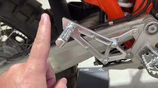 2023 KTM 690 Enduro R Passenger Pegs by AXIIS Install [upl. by Yrrat]