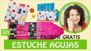 Cómo HACER 1 ESTUCHE para AGUJAS de CROCHET o GANCHILLO  FÁCIL patrón gratis [upl. by Meluhs]