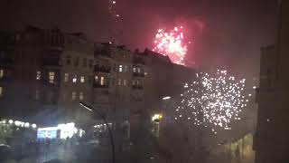 SilvesterFeuerwerk in Berlin Moabit  New Year Celebration 20182019 [upl. by Sybille]