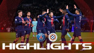 HIGHLIGHTS  PSG 30 Montpellier  ⚽️ LEE KANGIN ZAÏREEMERY amp VITINHA  Ligue1 [upl. by Melitta]