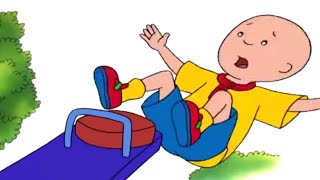 Caillou Falls Off Seesaw  Caillou Cartoon [upl. by Clarhe937]