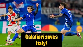 Riccardo Calafiori versus Croatia🛡️ [upl. by Jezrdna]