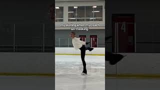 constantly tripping on my toepick 😪 figureskater figureskating iceskater iceskating skating [upl. by Mlawsky]