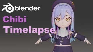 Blender Chibi  Timelapse [upl. by Nosaes]