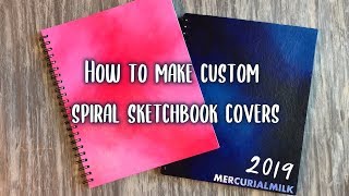 How to Make Custom Spiral Sketchbook Covers [upl. by Buck424]