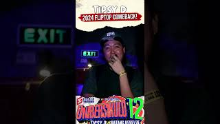 Tipsy D 2024 FlipTop Comeback fliptophighlights fliptopbattle fliptopbattleleague shorts [upl. by Perron]