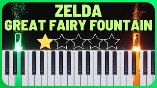 Great Fairy Fountain  Zelda Easy Piano Tutorial with Sheet Music [upl. by Hook268]