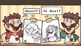 Mario and Luigi Draw Each Other [upl. by Thisbee]