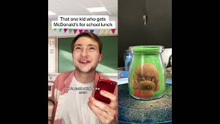 That one kid who gets mcdonalds brought for lunch greenscreen school pov nostalgia shorts [upl. by Htebaile]