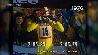 Alpine ski 1976 WC Kitzbuhel Franz Klammer Downhill [upl. by Ker913]