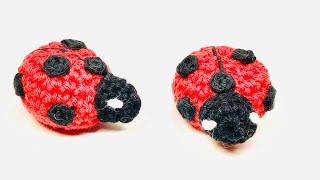 Amigurumi sweet little ladybug Crochet Presentation of results Pattern info in description [upl. by Nabala]