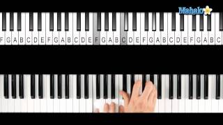 How to Play a Dflat Major 7 Dbmaj7 Chord on Piano [upl. by Drusi]