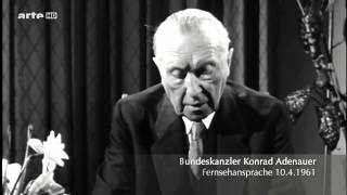 Adenauer Fernsehansprache 1041961 [upl. by Horner]