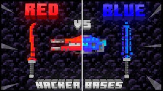 Red VS Blue Hacker Bases Minecraft Marketplace Trailer [upl. by Eellac]