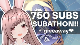 【SUBATHON PT 1】FOR EVERY SUB WE ADD 20 MIN TO STREAM WELKIN MOON GIVEAWAY 🤍【VTUBER】 [upl. by Brewer579]