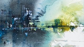 Atmospheric Abstract Watercolour Painting Ideas [upl. by Kindig796]