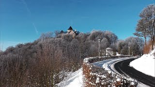 Autotour Schloss Waldeck  Waldecker Bergbahn  Edertalsperre  Hemfurth 14022021 20cm Neuschnee [upl. by Askwith]