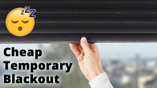 Removable Blackout Window Covering from IKEA  Cheap Easy No Film Shade or Curtain [upl. by Ettevroc]