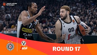 PartizanVirtus  Round 17 Highlights  202324 Turkish Airlines EuroLeague [upl. by Norat852]