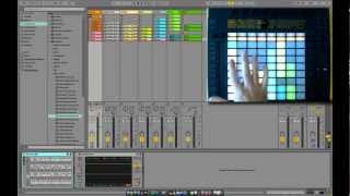 Ableton PUSH Demo 2  Mode session et vue globale [upl. by Aynik612]