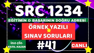 SRC1 SRC2 SRC3 SRC4 quotCANLI YAYINquot ÖRNEK SINAV SORULARI 2024 41 [upl. by Birck]