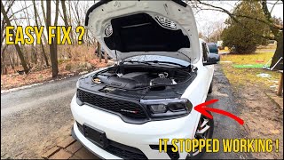 2021 Dodge Durango RT Tow n GO Headlight Replacement [upl. by Prunella]