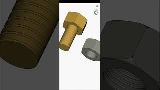 Nut and Bolts CAD drawing showcase  AutoCAD [upl. by Ruthanne778]