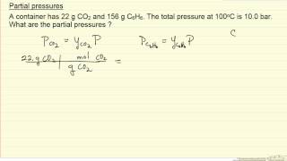 Partial Pressures Example [upl. by Assen]