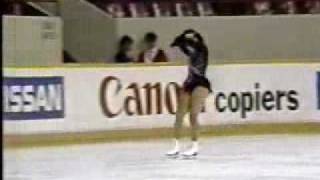 Susanne Becher FRG  1987 World Juniors Ladies Long Program [upl. by Wieren]