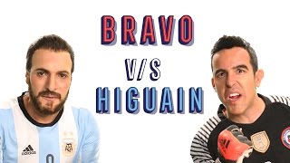 Bravo vs Higuaín  Argentina vs Chile – El Penal  By KramerampBossi [upl. by Nereids714]