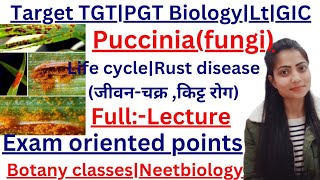 TGTPGT BiologyPuccinialifecycleRust diseaseLt gradeGIC biologyPriyal bhati [upl. by Oicnedurp]