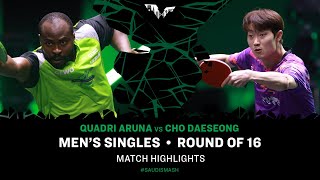 Quadri Aruna vs Cho Daeseong  MS R16  Saudi Smash 2024 [upl. by Libbna]