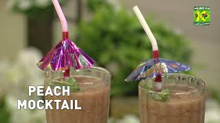 Peach Mocktail Recipe By Chef Shireen Anwar  Refreshing Delicious Quick Drink Recipe  MasalaTv [upl. by Tommie]