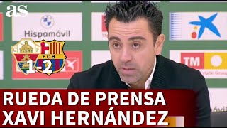 ELCHE 1  BARCELONA 2  Rueda de prensa de XAVI  Diario AS [upl. by Enyt]