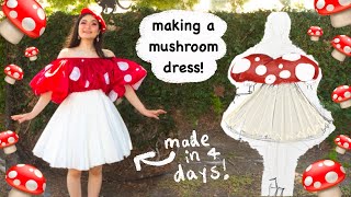 🍄 🍄 making a mushroom dress 🍄 🍄 [upl. by Ettelohcin]