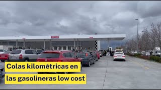 Colas kilométricas en las gasolineras low cost [upl. by Carol199]