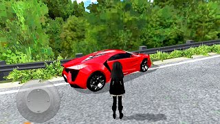 Red Color Lykan Hypersport Car Speed Driving Test Hills Road 3D Car Games Android Gameplay 94 [upl. by Aime]